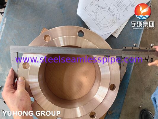 ASTM B283 C70620 WN RF Flange, Kupronikel 70/30 Kaynak Boynuz Yükseltilmiş Yüz Kalıp Flange