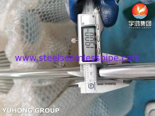 ASME SA249 Parlak Tavlanmış Paslanmaz Çelik 304 Damıtıcı İçin Kaynaklı Boru, 3/4" 20BWG