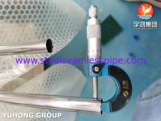 ASME SA249 Parlak Tavlanmış Paslanmaz Çelik 304 Damıtıcı İçin Kaynaklı Boru, 3/4" 20BWG