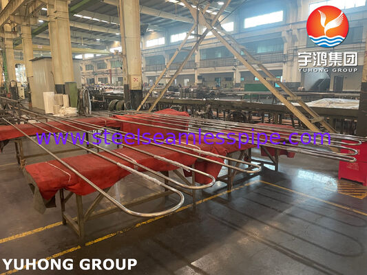 ASME SB163 Monel 400 Bakır Nikel Alaşımı Dikişsiz U Bend Tube, TEMA Isı Değiştiricisi, Kabuk ve Tube Isı Değiştiricisi Uygulaması