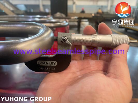 ASME SB163 Monel 400 Bakır Nikel Alaşımı Dikişsiz U Bend Tube, TEMA Isı Değiştiricisi, Kabuk ve Tube Isı Değiştiricisi Uygulaması