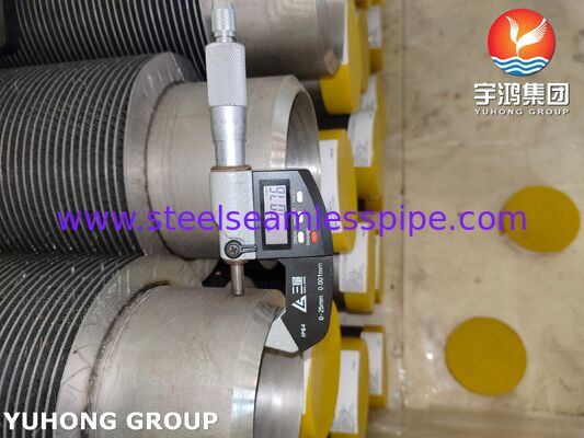 Atık Isı Kazanları İçin HFW Kanatlı Borular ASTM A312 TP347H Paslanmaz Çelik