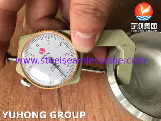 Kapak Alın Kaynaklı Ek Parçaları B16.9 ASTM A403 WP304L Kondenserler Eşanjör