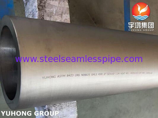 ASTM B423 UNS N08825 / DIN 2.4858 dikişsiz boru Inconel825 Nikel alaşımlı boru