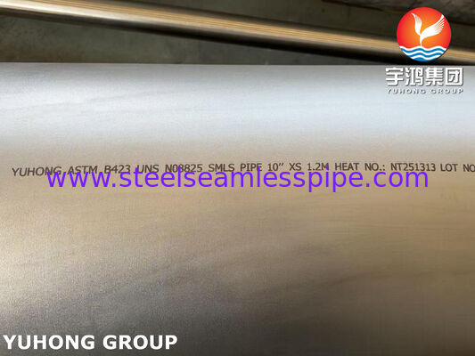 ASTM B423 UNS N08825 / DIN 2.4858 dikişsiz boru Inconel825 Nikel alaşımlı boru