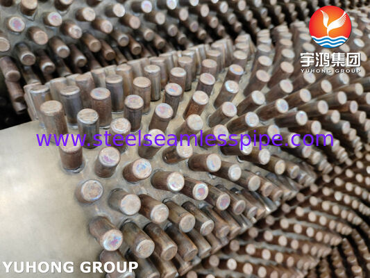 Paslanmaz Çelik 304 Pürüzlü Fin Tüpü Yüksek Sıcaklık Sıcaklık Transfer Uygulamaları