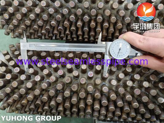 Paslanmaz Çelik 304 Pürüzlü Fin Tüpü Yüksek Sıcaklık Sıcaklık Transfer Uygulamaları