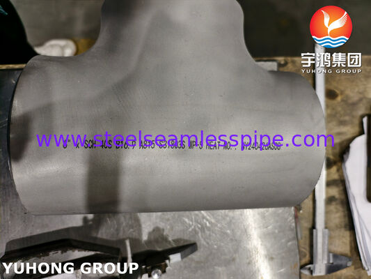 ASTM A815 UNS S31803 Çifte Çelik Bağlantı ASME B16.9 Buttweld Duplex 2205 Eşit Tee