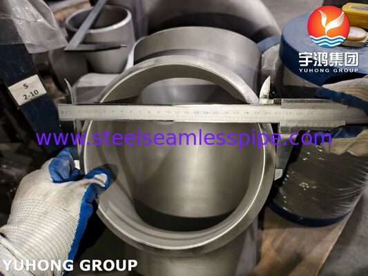 ASTM A815 UNS S31803 Çifte Çelik Bağlantı ASME B16.9 Buttweld Duplex 2205 Eşit Tee