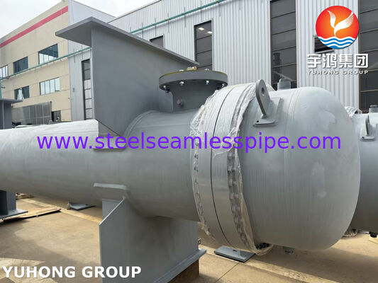 Karbon çelik kabuk ve boru ısı değiştiricisi, su, yağ, buhar ve gaz soğutması için ASME SA179 boruları ve SA266 Gr.2 boru listesi ile