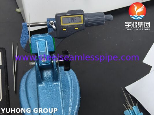 SUS304 17G TW IV Kanüller için Üçlü Çürüklü Tıbbi Paslanmaz Çelik İğne Tüpü ISO9626