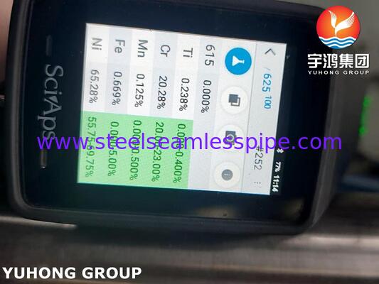 Nikel Alaşımlı Boru ASME SB444 Inconel 625 GR.1 Dikişsiz 2'*SCH80*1000MM Kazan ve Basınç Kapısı