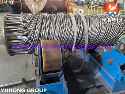 Paslanmaz Çelik Spiral Yaralı Tüp Paketi ASME SA213 TP304/316L Kriyojenik ve Kimyasal Uygulamalar için Yüksek Verimlilikli Isı Değiştiricisi Paketi