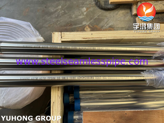 3A ASTM A270 TP304 Gıda sınıfı paslanmaz çelik Distillasiyon için dikişsiz sanitasyon tüpü