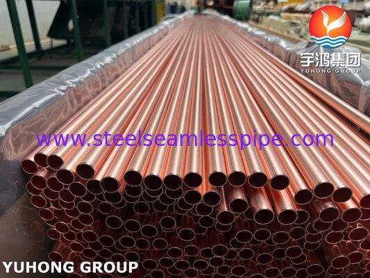 ASTM B111 UNS C12200 DHP Copper Tube for HVAC & Heat Exchanger