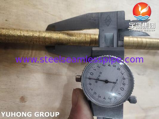 ASME SB111 C68700 Kabuklu ve tüplü ısı değiştiriciler için düşük kanatlı borular