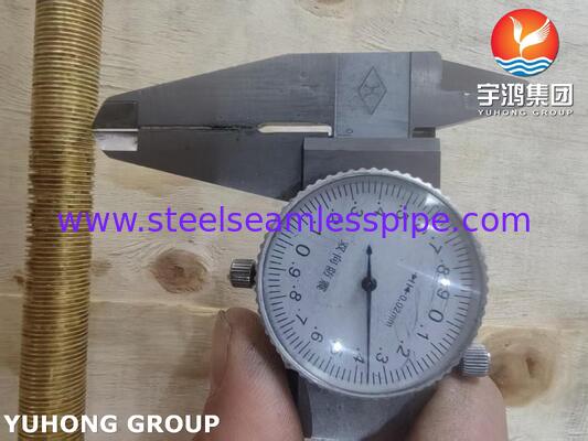 ASME SB111 C68700 Kabuklu ve tüplü ısı değiştiriciler için düşük kanatlı borular