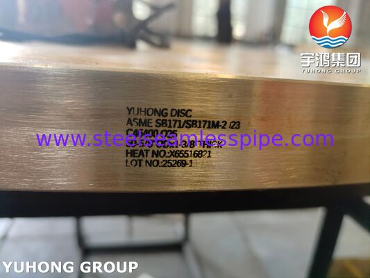 BAKIR ALAŞIM YUVARLAK PLAKA DENİZ PİRİNÇ ASME SB171 C46400 O25 DÖVME DİSK