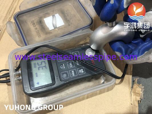 ASTM B366 HASTELLOY C22 UNS N06022 Düşük C-Ni-Mo-Cr Alaşımı 180° SR Dirseği Dönüş Eğimi