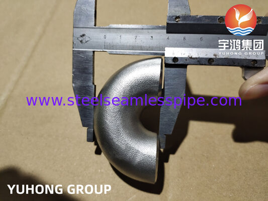 ASTM B366 HASTELLOY C22 UNS N06022 Düşük C-Ni-Mo-Cr Alaşımı 180° SR Dirseği Dönüş Eğimi