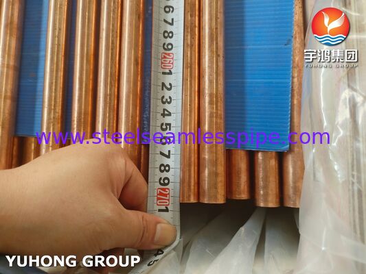 ASTM B111 C12200 Isı Eşanjörü Kondenseri için Bakır Dikişsiz Boru Fosfor-Deoksitlenmiş