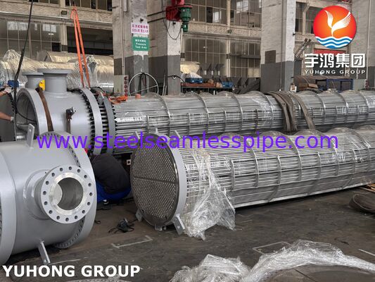 ASME SB516 Atmosfer Kulesi için Kabuklı ve Tüplü Isı Değiştiricisi Monel400 Kapalı Düzeltme Kondansörü