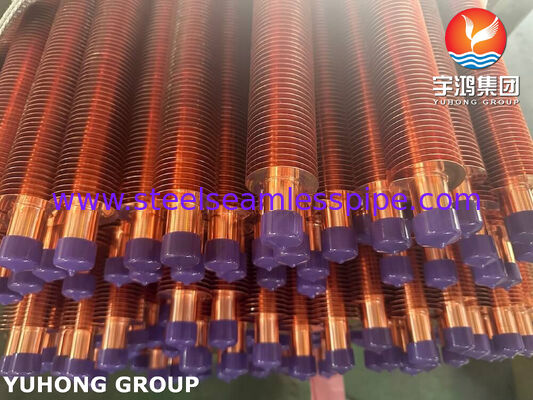 ASTM B111 C70600 Denizli Isı Değiştiricisi için Ekstrüze Fined Tubes