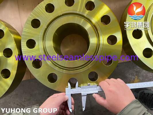 ASTM A694 Sınıfı F42 Karbon Çelik Flanş Kalıplı Kaynak Boynuz Flanş WNRTJ Flanş