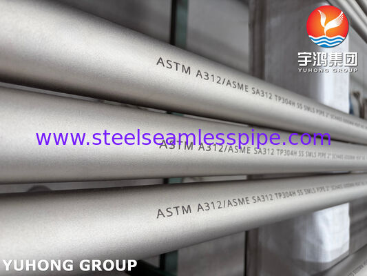 ASTM A312 TP304H 304L Paslanmaz Çelik Kimyasal ve Endüstriyel Uygulamalar İçin Dikişsiz Boru