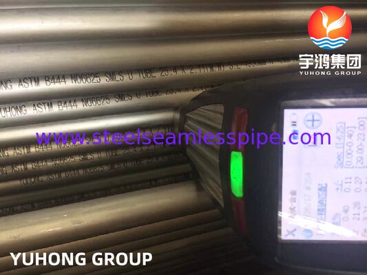 ASTM B444 Inconel 625 Dikişsiz U Büküm Boru, Kabuk ve Borulu Eşanjörler için