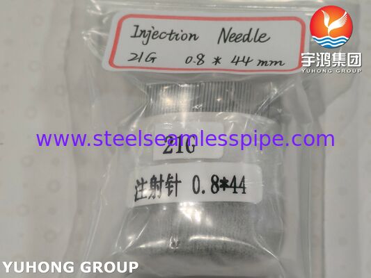 Medical Stainless Steel Injection Needle Tube For Hypodermic ISO9626 SUS304