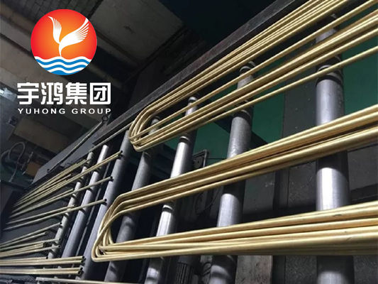 B111 C68700 Alüminyum Brass o61 Annealed U Bend Tube Bakır Alaşımı Soğuk Çekilmiş