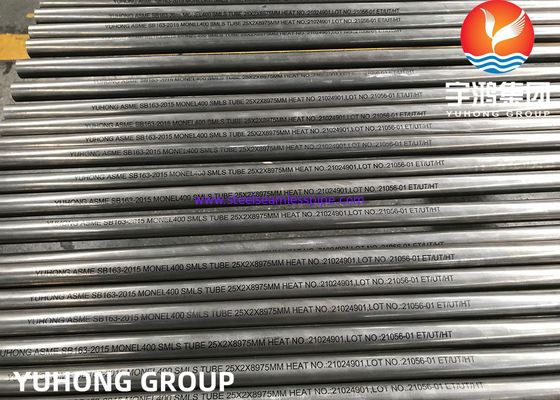 ASME SB163 UNS N04400 / Monel 400 Nikel Alaşımı Dikişsiz Isı Değiştiricisi Tüpü