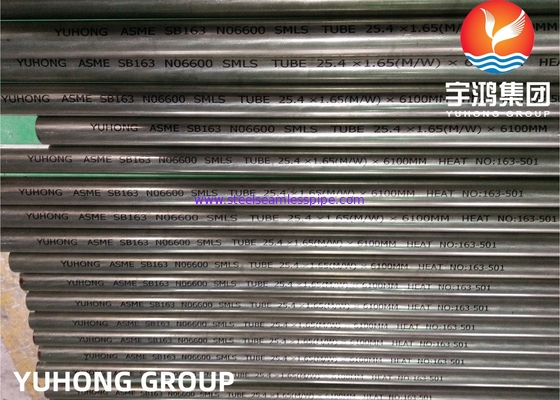 ASME SB163 / SB167 UNS N06600 N06601 Nikel alaşımlı dikişsiz boru