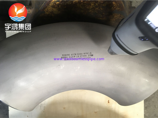 ASTM B366 Monel 400 / UNS N04400 Dirseği 90 derece Nikel Alaşımlı Çelik Buttweld Fitting