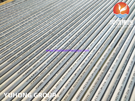 ASTM A213 TP304 / TP304L Paslanmaz Çelik Isı Değiştiricisi için Dikişsiz Tüp