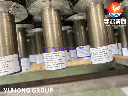 ASME SB163 Monel 400 Nikel Alaşımlı Tüp G Tipi Fined Tüp
