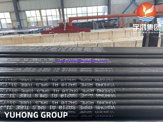 ASTM A210, ASME SA210 GR A1 Karbon Çelik Dikişsiz Tüp 100% ECT