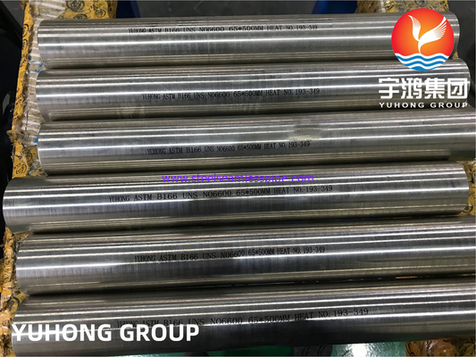 ASTM B166 UNS N06600 Inconel 600 Nikel Alaşımlı Yuvarlak Çubuk Parlak Tavlı