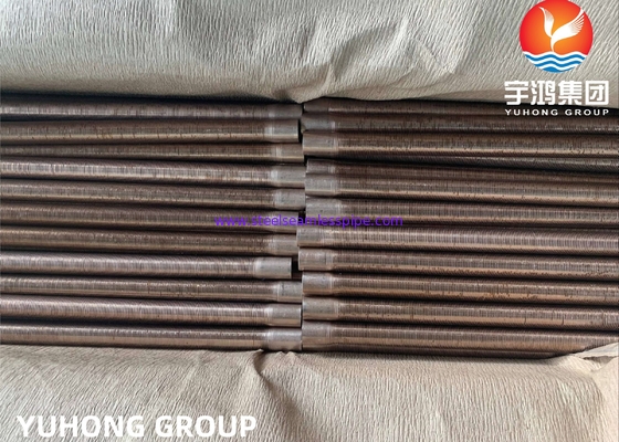 ASME SB111 C70600 Ekstrüde Düşük Kanatlı Boru | CuNi 90/10 Eşanjör Boruları