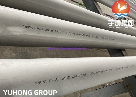 ASTM A312 UNS S31254 254SMO Dupleks Paslanmaz Çelik Offshore Boru