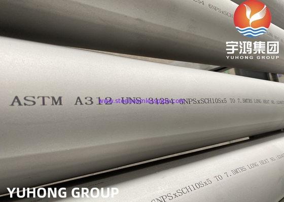 ASTM A312 UNS S31254 254SMO Dupleks Paslanmaz Çelik Offshore Boru