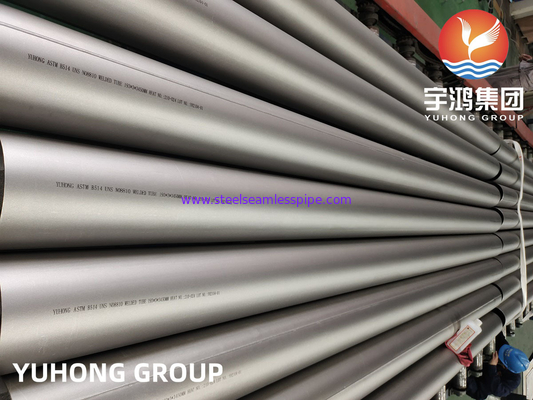ASTM B514 Incoloy 800 / Incoloy 800H UNS N08800 / UNS N08810 kaynak boru