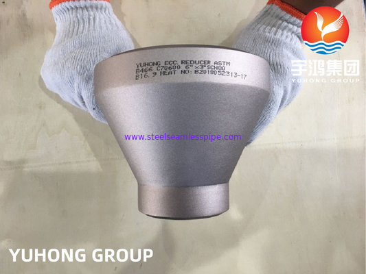 ASTM B466 UNS C70600 Bakır Nikel Redüksiyon CuNi 90/10 Buttweld Fittings
