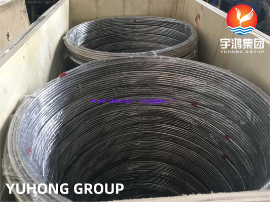 ASTM A269 TP316L Soğuk Çekilmiş Paslanmaz Çelik Dikişsiz Bobin Borusu Hassas Parlak Tavlı
