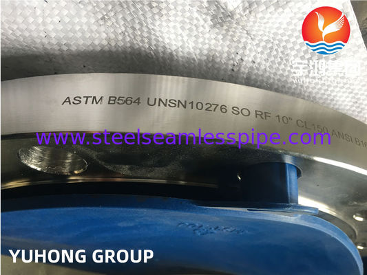 ASTM B564 UNS N10276 Hastelloy C276 Flange Nikel Alaşımı SORF Flange üzerinde kayma