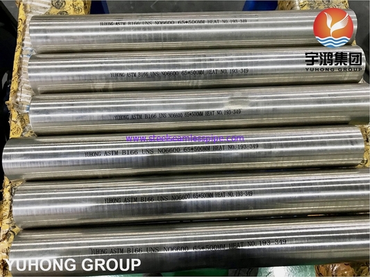 ASTM B166 UNS N06600 / Inconel 600 / Nikel 600, Nikel Alaşımı Yuvarlak Çubuk Parlak Annealed