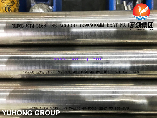 ASTM B166 UNS N06600 / Inconel 600 / Nikel 600, Nikel Alaşımı Yuvarlak Çubuk Parlak Annealed
