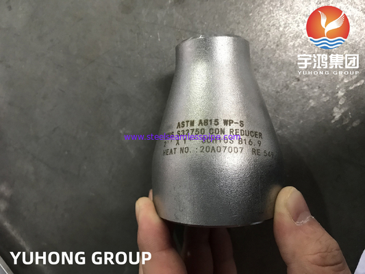 ASTM A815 UNS S32750 Süper Dupleks Çelik Boru Montajı Konsantrik Redüktör