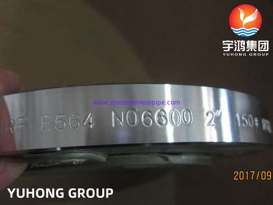 ASTM B564 Inconel 600 / UNS N06600 Nikel alaşımlı çelik kalıplı kaynak boyun flensleri